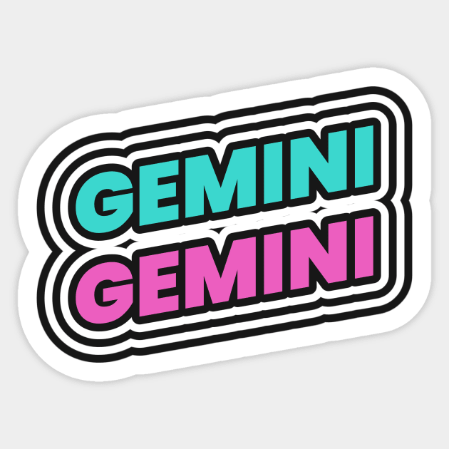 Gemini Sticker by Tip Top Tee's